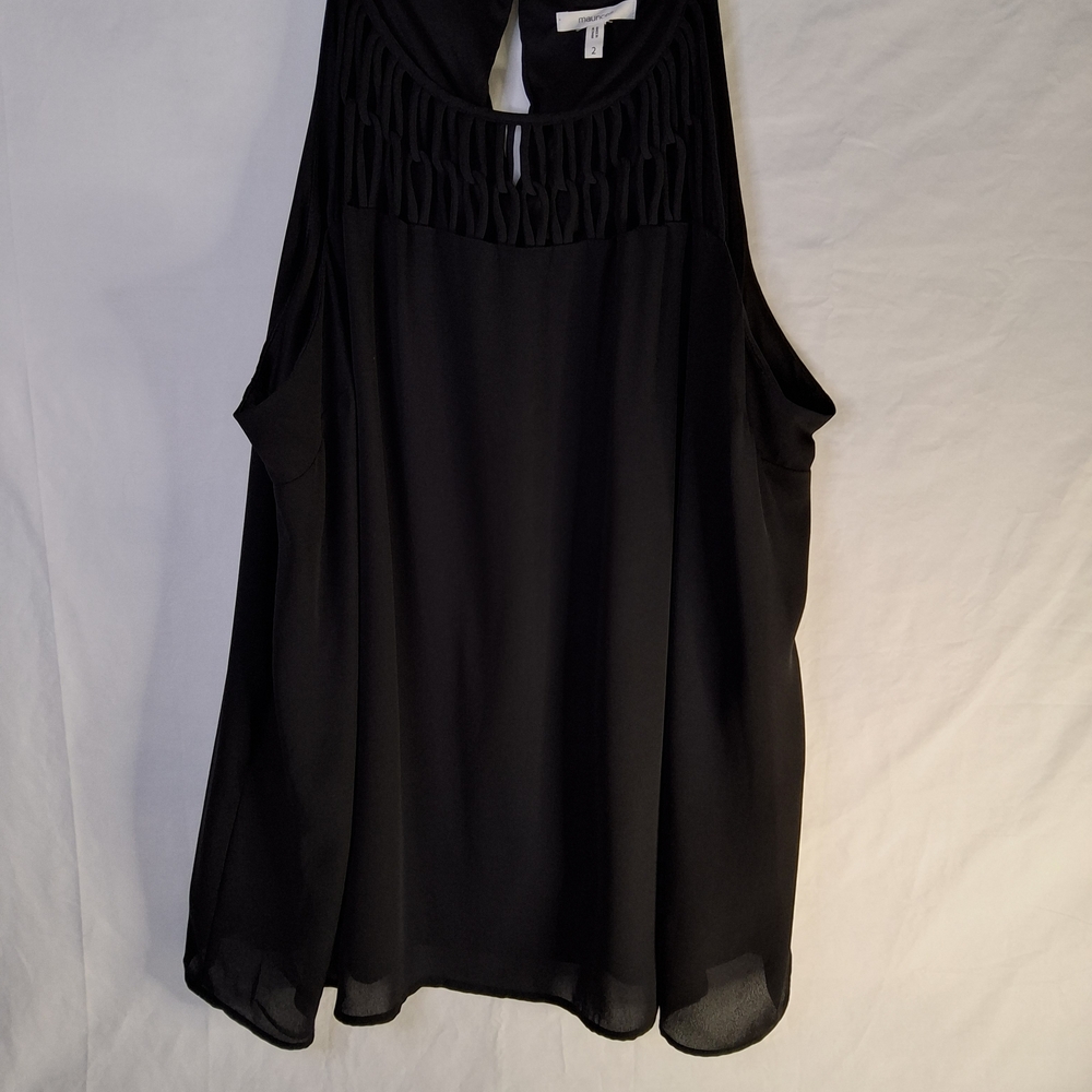 Maurices Black Sleeveless‎ Top